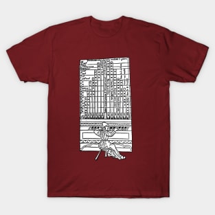 Medieval Pipe Organ Diagram T-Shirt